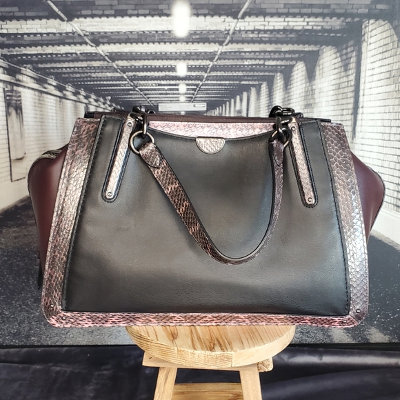 Coach Dreamer 36 in Colorblock With Snakeskin Detail - Picture 13 of 16